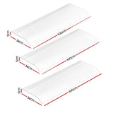 Instahut Window Door Awning 0.4mx3m Transparent - Front View