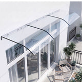 Instahut Window Door Awning 0.4mx3m Transparent - Extra Image