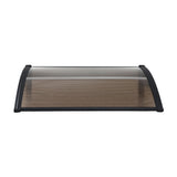 Instahut Window Door Awning 0.8mx1m Brown