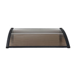 Instahut Window Door Awning 0.8mx1m Brown
