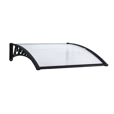 Instahut Window Door Awning 0.8mx1m Transparent