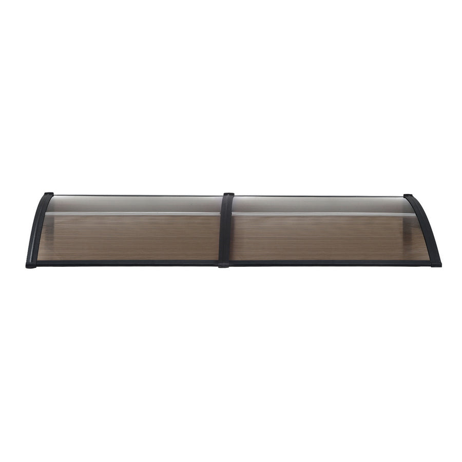 Instahut Window Door Awning 0.8mx2m Brown