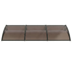 Instahut Window Door Awning 0.8mx3m Brown