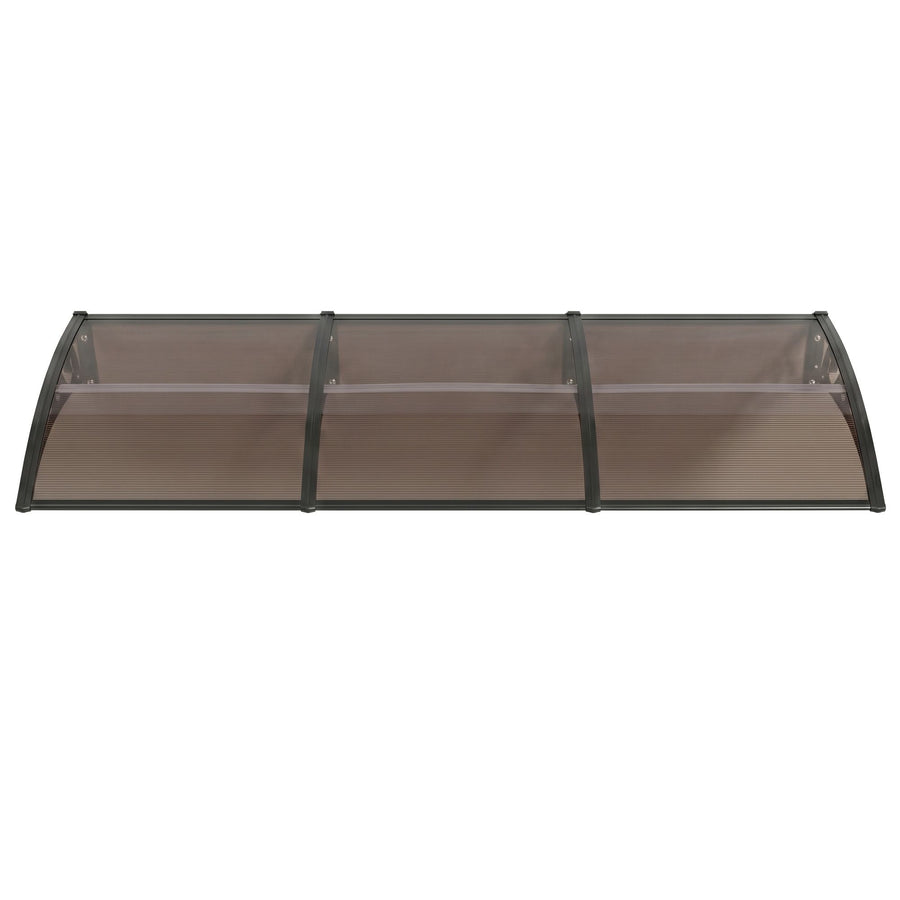 Instahut Window Door Awning 0.8mx3m Brown