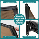 Instahut Window Door Awning 0.8mx3m Brown - Low Angle