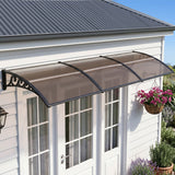 Instahut Window Door Awning 0.8mx3m Brown - Extra Image