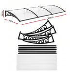 Instahut Window Door Awning 0.8mx3m Transparent