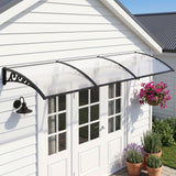 Instahut Window Door Awning 0.8mx3m Transparent