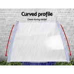 Instahut Window Door Awning Canopy 1.5mx4m Transparent Sheet Grey Plastic Frame, image 5