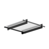 Instahut Window Door Awning Canopy 1mx1m Flat Transparent Sheet Metal Frame - Close-Up Angle