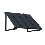 Instahut Window Door Awning Canopy 1mx1.2m Black Metal Frame - 45-Degree Angle
