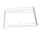Instahut Window Door Awning Canopy 1mx1m Transparent Solid Sheet Aluminum Frame - Side View