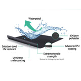 Instahut Retractable Folding Arm Awning Manual Sunshade 2.5Mx2M Grey - 45-Degree Angle