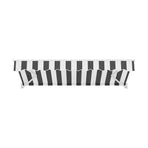Instahut Retractable Folding Arm Awning Manual Sunshade 2.5Mx2M Grey White
