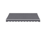 Instahut Retractable Folding Arm Awning Manual Sunshade 3.5M X 3M Grey - Side View