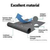 Instahut Retractable Folding Arm Awning Manual Sunshade 3.5M X 3M Grey - Rear View