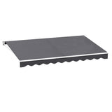 Instahut Retractable Folding Arm Awning Manual Sunshade 4Mx2.5M Grey - Close-Up Angle