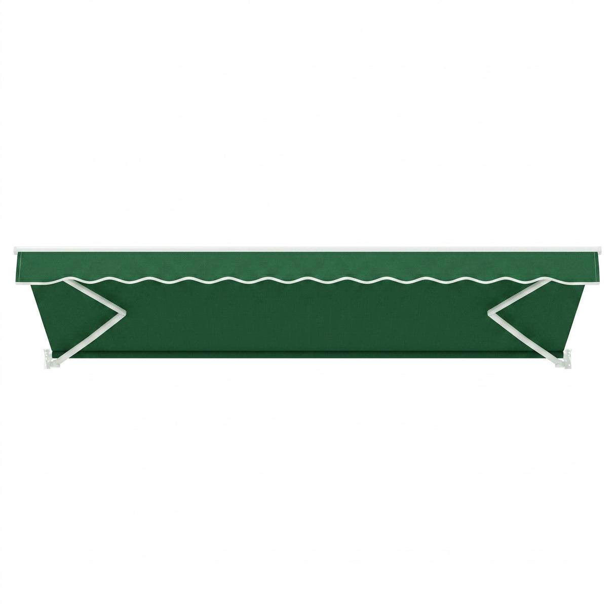 Instahut Retractable Folding Arm Awning Manual Sunshade 5Mx3M Dark Green