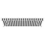 Instahut Retractable Folding Arm Awning Manual Sunshade 5Mx3M Grey White