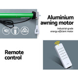 Instahut 230V Folding Arm Awning Replacement Motor with remote 40NM - Side View