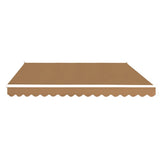 Instahut Retractable Folding Arm Awning Motorised Remoter Sunshade 2.5Mx2M Beige - Side View