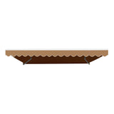 Instahut Retractable Folding Arm Awning Motorised Remoter Sunshade 2.5Mx2M Beige - Top-Down View