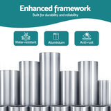 Instahut Retractable Folding Arm Awning Motorised Sunshade 3M X 2M Grey - Top-Down View