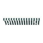 Instahut green and white motorised retractable folding arm awning, 3m x 2.5m, remote control