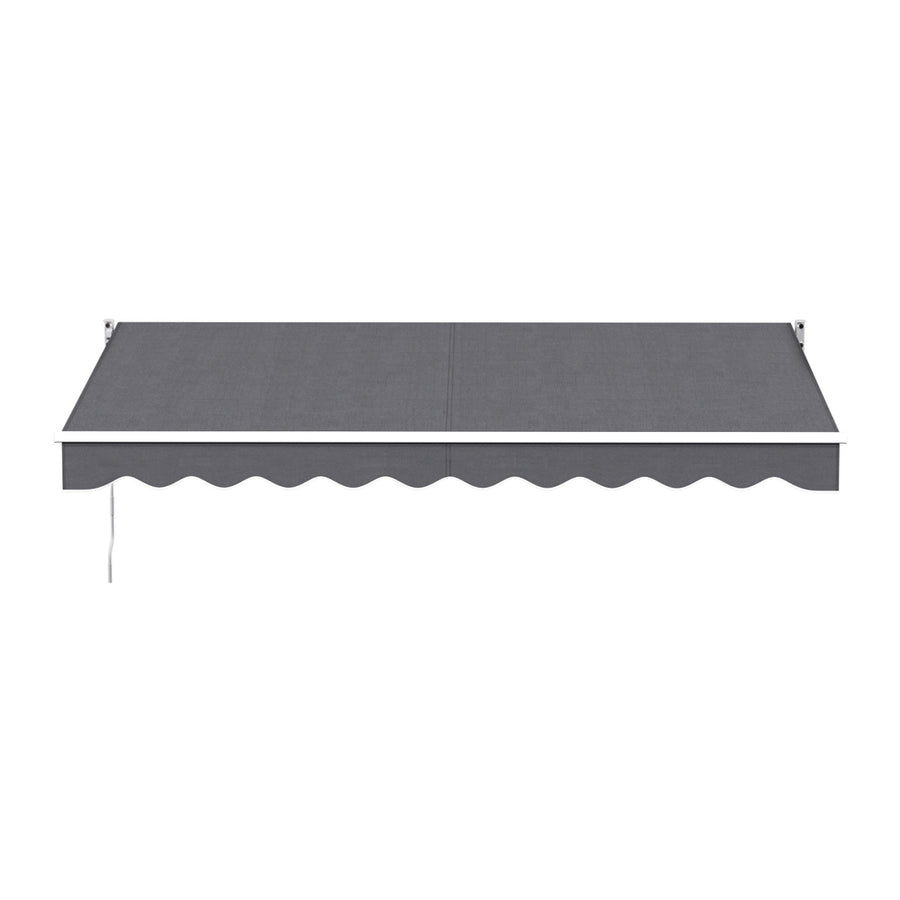 Instahut Retractable Folding Arm Awning Motorised Sunshade 3.5M X 2.5M Grey