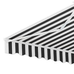 Instahut Retractable Folding Arm Awning Motorised Sunshade 4Mx3M Grey White, image 3