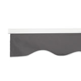 Instahut Retractable Folding Arm Awning Motorised Sunshade 4.5Mx3M Grey - Top-Down View
