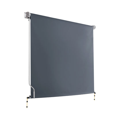 Instahut 1.5X2.5M Outdoor Blinds Awning Roll Down Canopy Retractable Outdoor Blinds Window Shade Gre