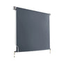 Instahut Retractable Outdoor Blind 1.5 x 2.5m, Roll Down Awning Screen, Grey