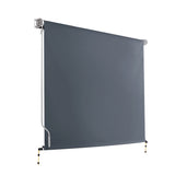Instahut 2.1X2.5M Outdoor Blinds Awning Roll Down Canopy Retractable Outdoor Blinds Window Shade Gre