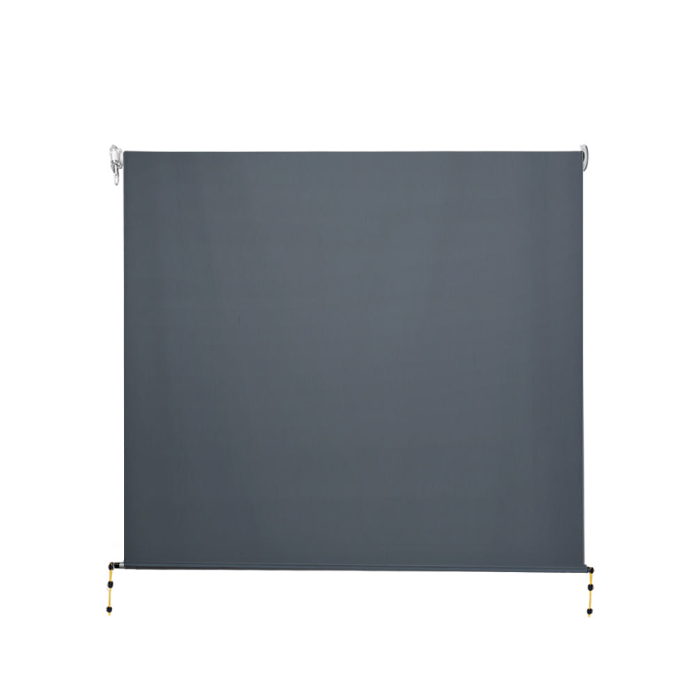 Instahut 2.7X2.5M Outdoor Blinds Awning Roll Down Canopy Retractable Outdoor Blinds Window Shade Gre