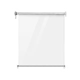 Instahut 1.3X2.4M Outdoor Blinds Clear Roll Down Awning Retractable Outdoor Blinds Water Wind Proof Transparent - Side View