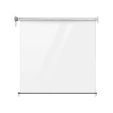 Instahut 1.5X2.4M Outdoor Blinds Clear Roll Down Awning Retractable Outdoor Blinds Water Wind Proof Transparent - Side View