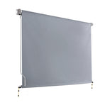 Instahut grey outdoor roll down blind, 3m x 2.5m retractable screen