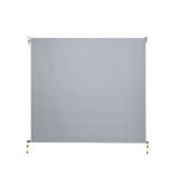 Instahut 3X2.5M Outdoor Blinds Awning Roll Down Screen Fabric Blinds Outdoor Window Shade Grey - Side View