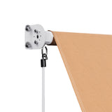 Instahut Window Fixed Pivot Arm Awning Outdoor Retractable Canopy 2.1X2.1M Beige - Side View