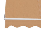 Instahut Window Fixed Pivot Arm Awning Outdoor Retractable Canopy 2.1X2.1M Beige - Top-Down View