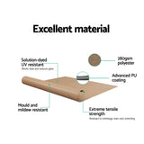 Instahut Window Fixed Pivot Arm Awning Outdoor Retractable Canopy 2.1X2.1M Beige - Rear View