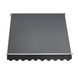 Instahut Window Fixed Pivot Arm Awning Outdoor Blinds Retractable Patio 2.4X2.1M - Front View