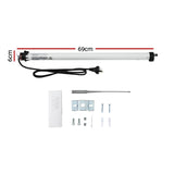 Instahut Pivot Arm Awning Motor Replacement Kit With Remote Control - Front View