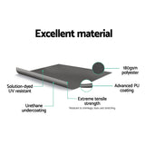 Instahut Side Awning Sun Shade Outdoor Retractable Privacy Screen 1.8X6M Grey - 45-Degree Angle