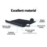 Instahut Side Awning Outdoor Blinds Sun Shade Retractable Screen 2X6M BK - Top-Down View
