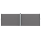 Instahut Side Awning Sun Shade Outdoor Retractable Privacy Screen 2X6M Grey