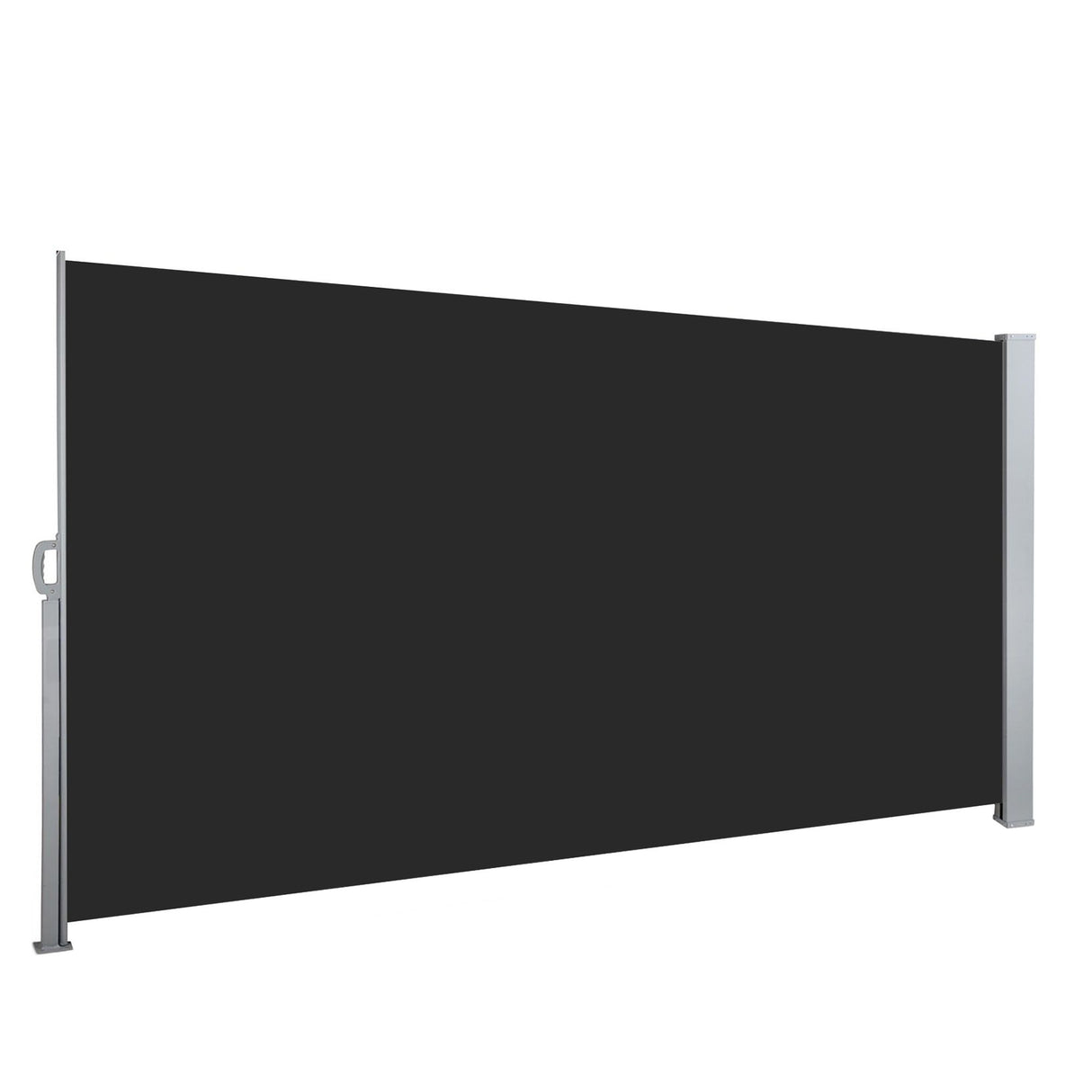 Instahut 1.4X3M Side Awning Retractable Privacy Screen Outdoor Sun Shade Black