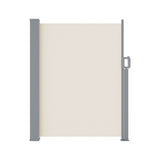 Instahut Side Awning Sun Shade Outdoor Blinds Retractable Screen 1.4X3M Cream - Top-Down View