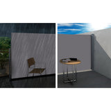 Instahut Side Awning Sun Shade Outdoor Blinds Retractable Screen 1.4X3M GR - Rear View